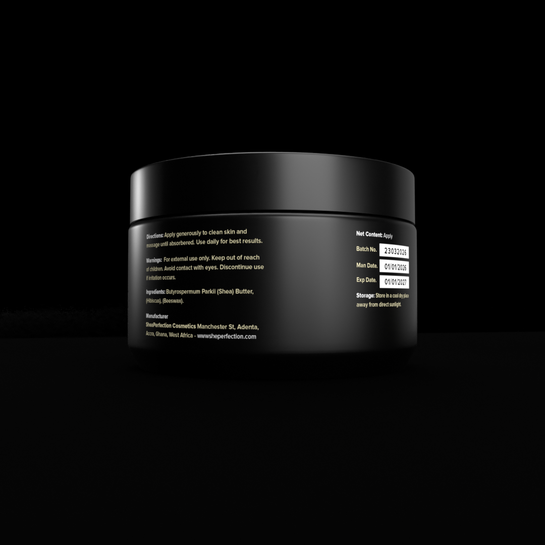 Shea Butter Body Cream with Lemongrass ingredients label