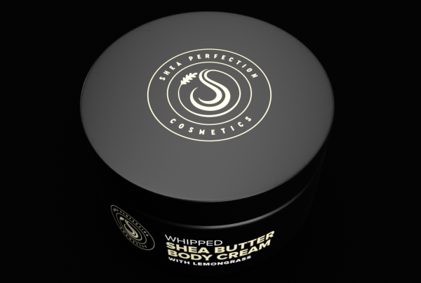 Shea Butter Body Cream with Lemongrass birds eye view