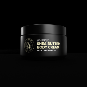 Shea Butter Body Cream with Lemongrass front view - Shea Perfection Ghana