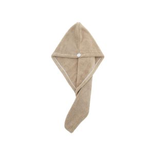 Microfiber hair drying towel for natural hair and curls